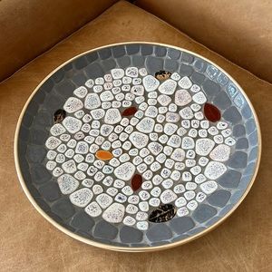 Mid century ornamental plate tray